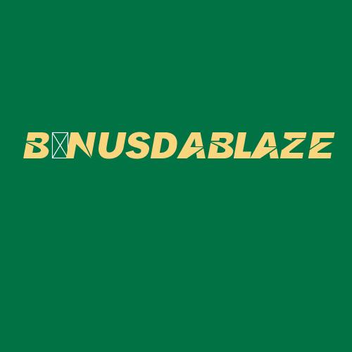 Logo da B么NUSDABLAZE